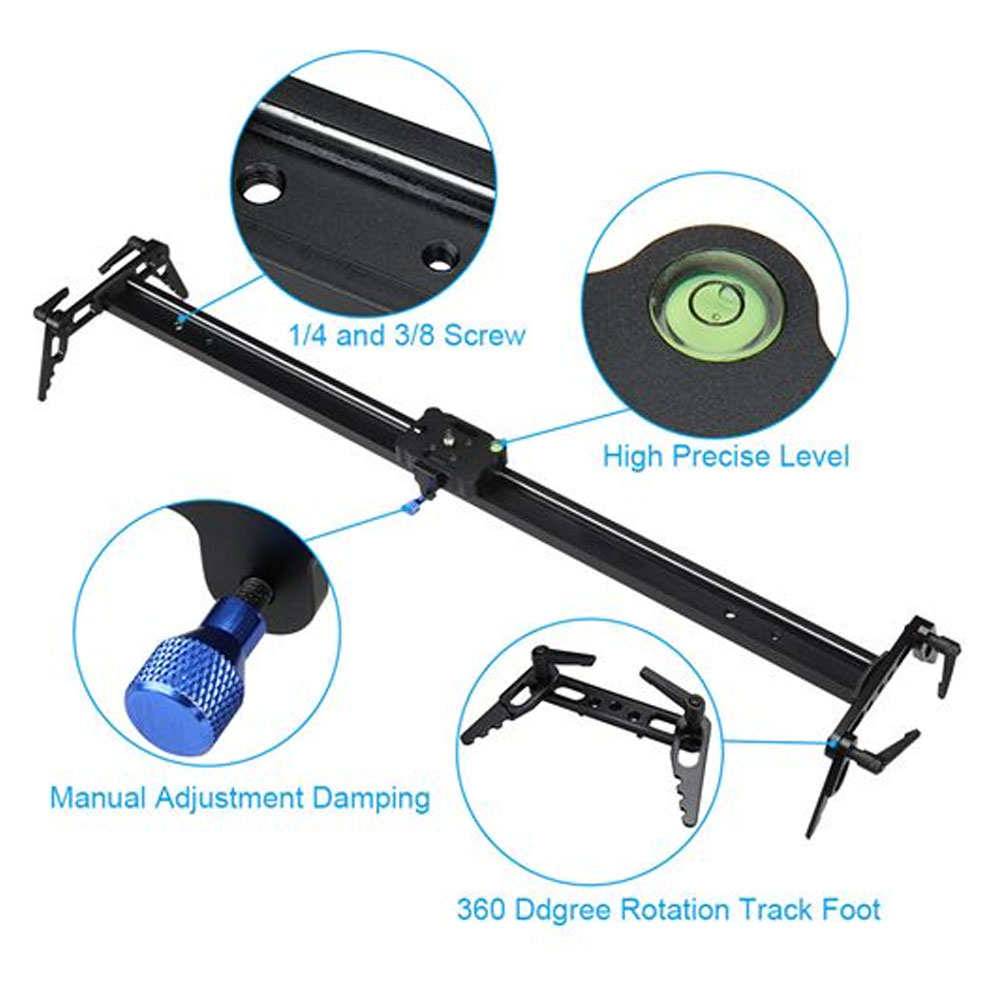 Slider camera track – thanh ray hỗ trợ quay phim, chụp ảnh SuteFoto 80cm SC-08