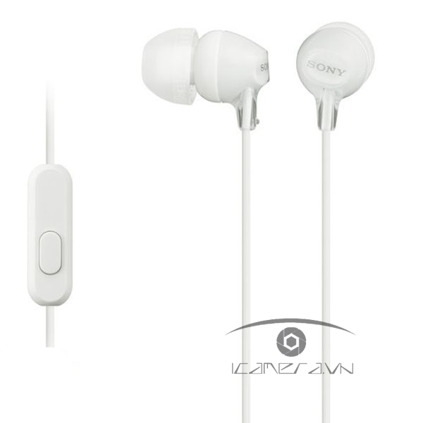 Tai nghe In-ear MDR-EX15AP | Trắng - Đen | Chính hãng