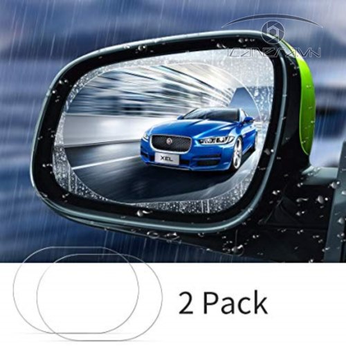 Miếng dán chống bám dính nước gương ô tô hình oval 150*100mm