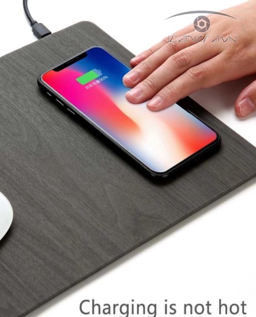 Sạc không dây wireless charger dạng tấm lót chuột máy tính MM-90