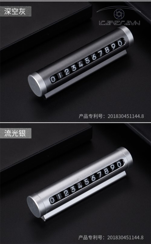 Bảng số điện thoại gắn táp lô ô tô khi đỗ xe loại xoay số SAHA0011