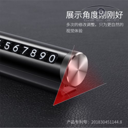 Bảng số điện thoại gắn táp lô ô tô khi đỗ xe loại xoay số SAHA0011
