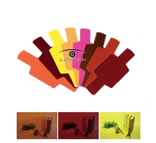 Tản sáng diffuser cho đèn Flash speedlite set 20 màu filter giá rẻ SET20