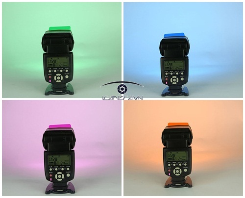 Tản sáng diffuser cho đèn Flash speedlite set 20 màu filter giá rẻ SET20