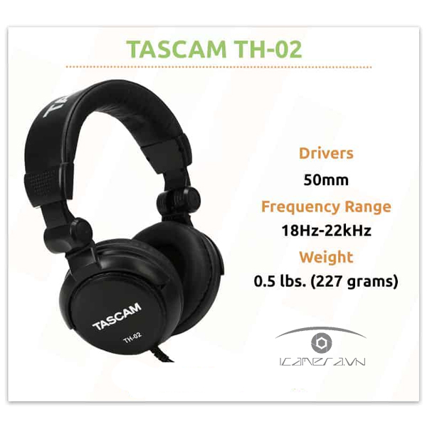 Tai nghe kiểm âm TASCAM TH-02