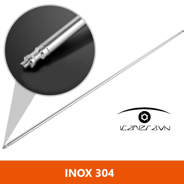 Tay boom inox gắn chân đèn