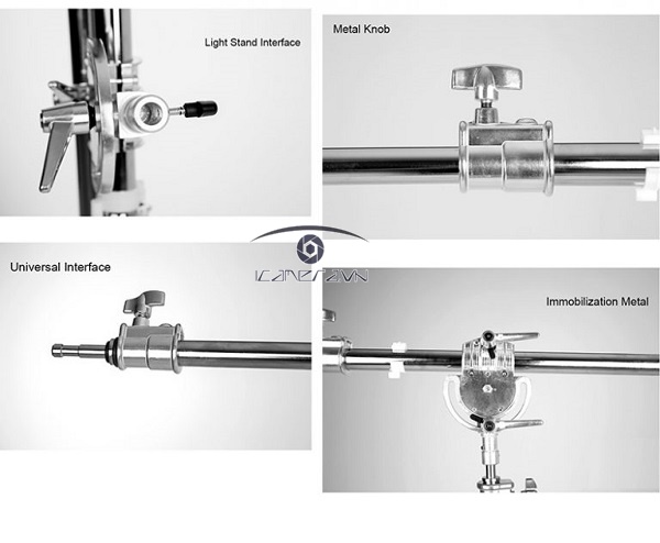 Tay boom đèn Inox MK MF-01 236cm