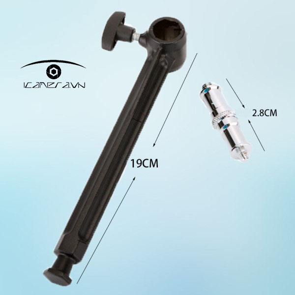 Tay Arm Bracket 19cm nối dài mở rộng thiết bị quay phim chụp ảnh