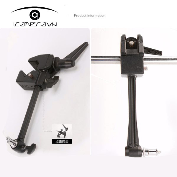 Tay Arm Bracket 19cm nối dài mở rộng thiết bị quay phim chụp ảnh