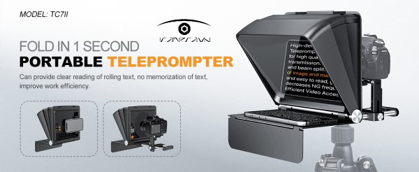 Máy Nhắc Chữ Lensgo TC7 II dùng cho máy ảnh và điện thoại