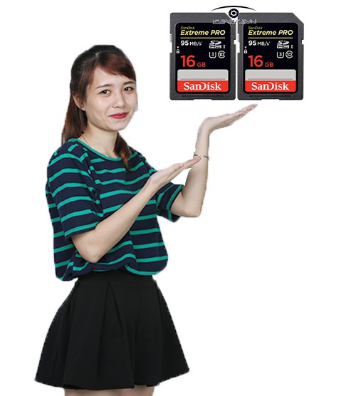 Thẻ nhớ SD Extreme Pro U3 UHS-I 16GB Sandisk tốc độ 95MB/s SDSDXPA-016G-X46