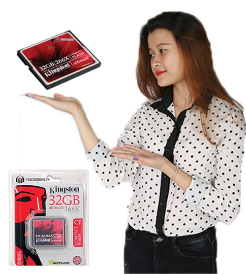 Thẻ nhớ CF 32Gb Kingston Compact Flash 266x tốc độ cao chính hãng
