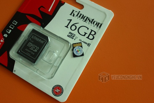 Thẻ Nhớ MicroSD Kingston 16GB Class 10 kèm Adapter