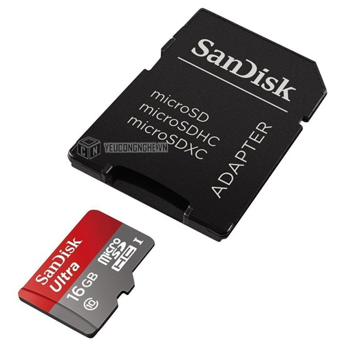 Thẻ nhớ Micro SD 16GB Sandisk 80mb/s kèm áo thẻ