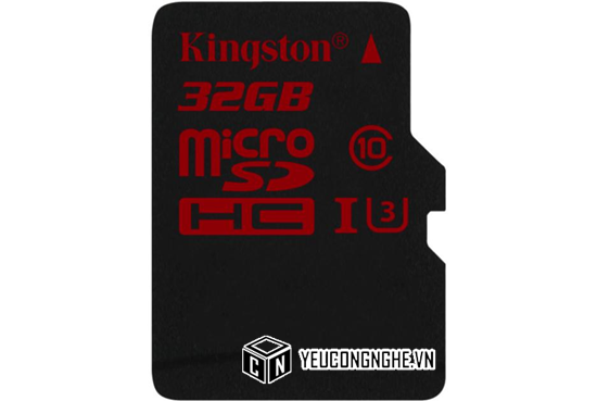 Thẻ nhớ Micro SD Kingston 32GB 90MBs đọc, 80MBs ghi hỗ trợ video 2K 4K