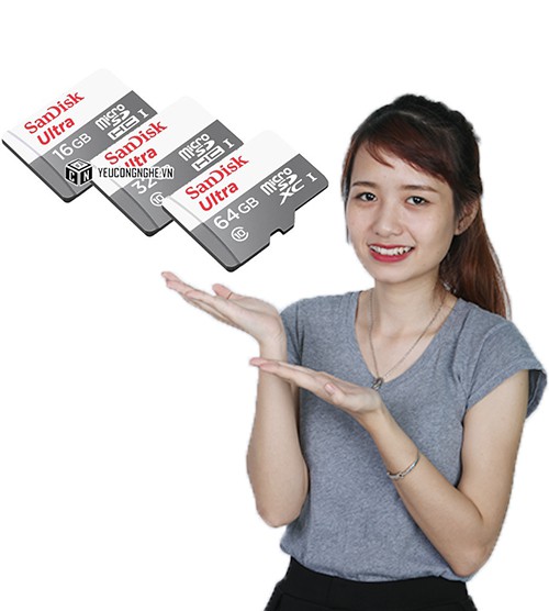 Thẻ Nhớ MicroSDXC Ultra 64GB SanDisk 48MB/s SDSQUNB-064G-GN3MN