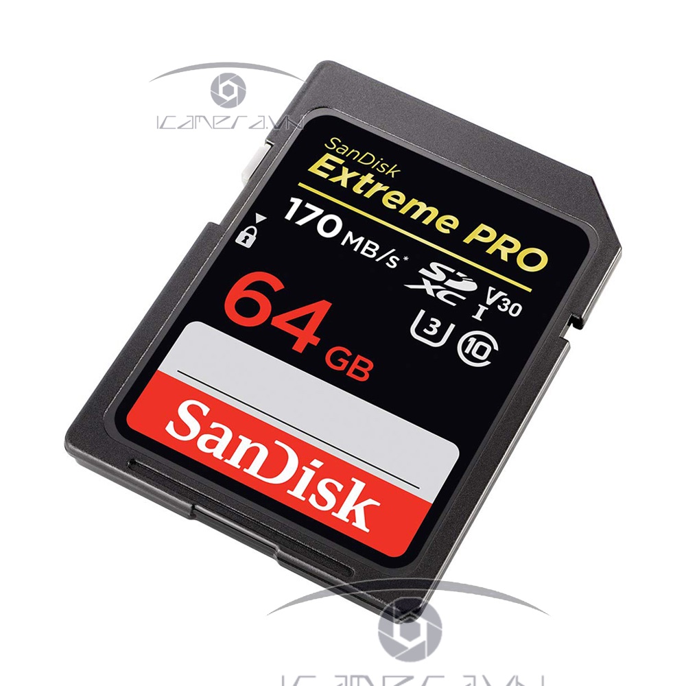Thẻ nhớ SanDisk 64G Extreme Pro SD tốc độ 170Mb/s