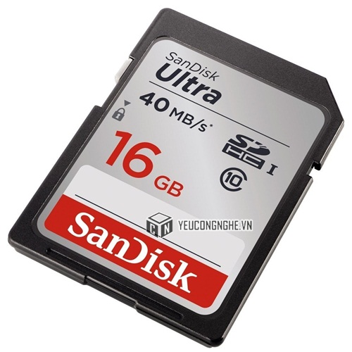 Thẻ nhớ SD 16GB Sandisk giá rẻ chính hãng Ultra bảo hành tốt nhất
