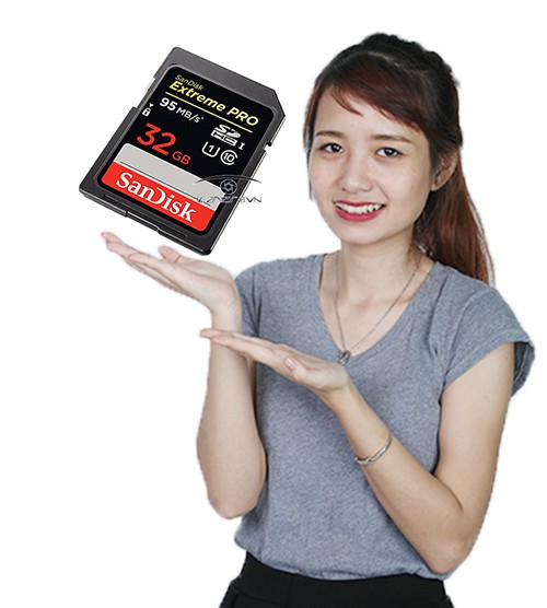 Thẻ nhớ SD Extreme Pro U3 UHS-I 32GB Sandisk tốc độ 95MB/s SDSDXXG-032G-GN4IN