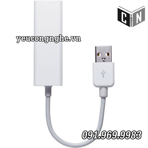 Thiết bị cáp kết nối Macbook Air, Macbook Pro với cổng Ethernet (LAN) - USB Ethernet Adapter