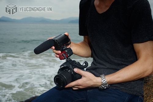 Thiết bị kết nối mic thu âm với máy ảnh, máy quay 2 mic cùng lúc Audio Adapter SR-AX100 Saramonic