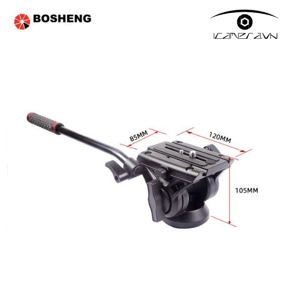 Panhead Bosheng VH07 đầu củ dầu cho tripod máy ảnh máy quay