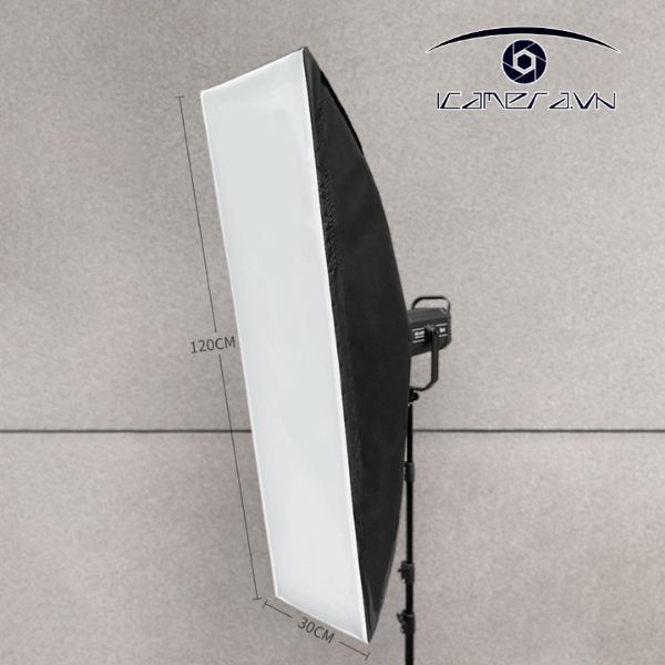 Softbox 30x120cm có lưới tổ ong
