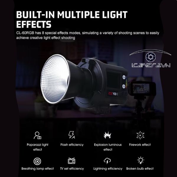 Đèn led ZSYB CL-60 RGB