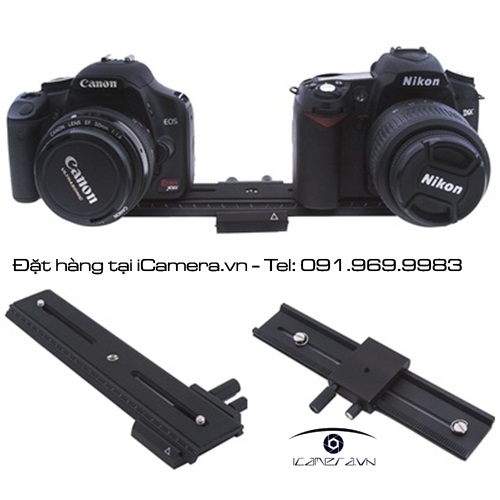 Thước trượt định vị mâm gắn tripod Rail Slider 26cm