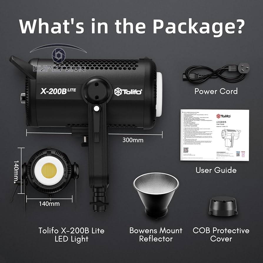 Đèn led TOLIFO X-200B Lite 2700K-6500K - 215W