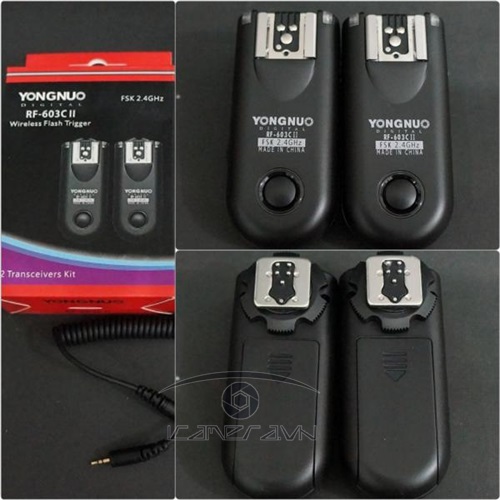 Bộ kích đèn Yongnuo RF-603II Wireless Flash Trigger cho máy ảnh Canon