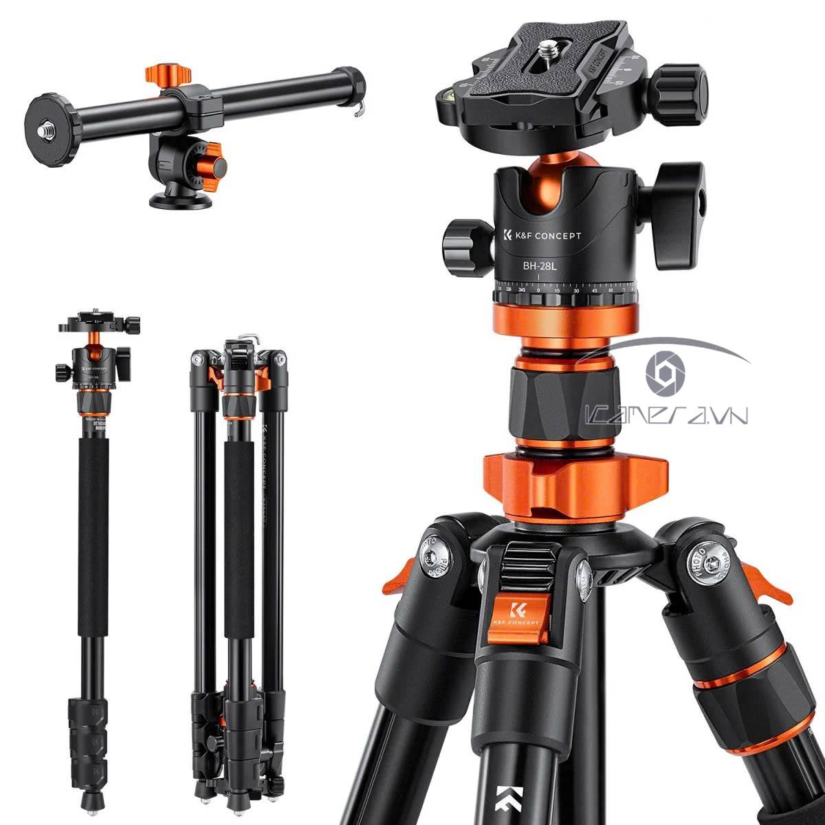 Chân máy ảnh K&F Concept K234A7+BH-28L - KF09.087V6