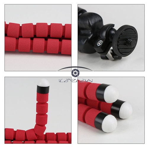 Tripod mini cho điện thoại smartphone chân máy chụp ảnh cỡ nhỏ thân xốp chân rệp