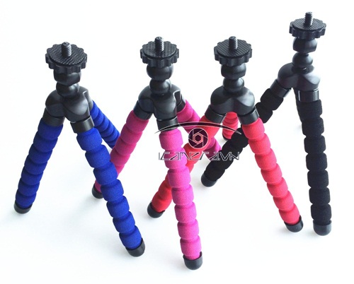 Tripod mini cho điện thoại smartphone chân máy chụp ảnh cỡ nhỏ thân xốp chân rệp