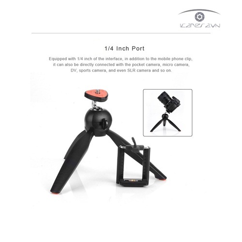 Tripod mini cho smartphone, camera Gopro Hero chính hãng Yunteng YT-228