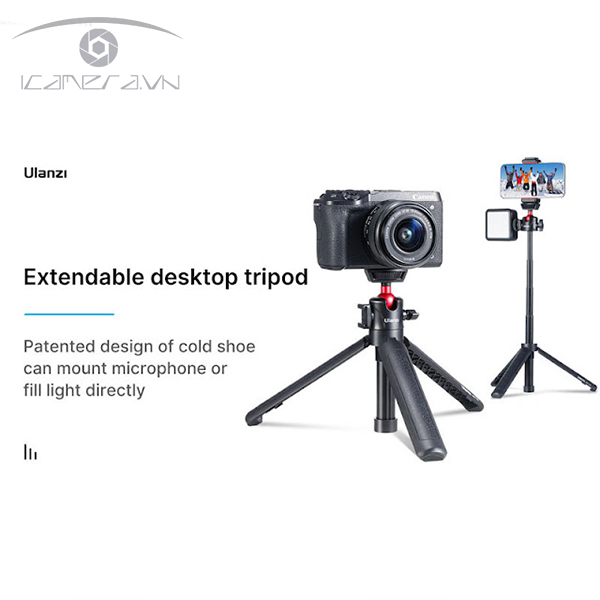 Chân Tripod xoay 360° cho Điện thoại và Máy ảnh – Ulanzi MT-16 (FUCAG)
