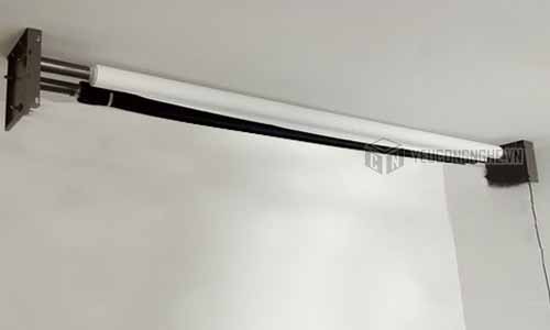 Trục điện rulo treo 2 phông nền studio
