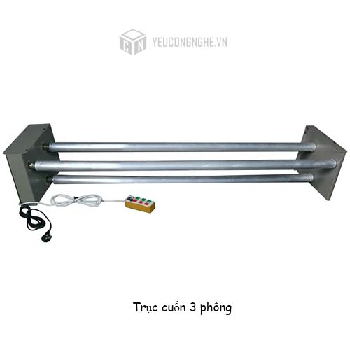 Trục phông điện rulo treo 3 phông nền lắp studio