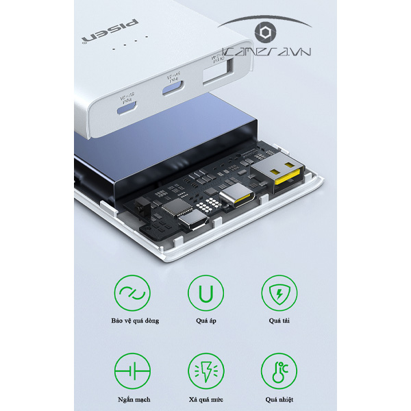 Pin sạc dự phòng 10000mAh PISEN TS-D324