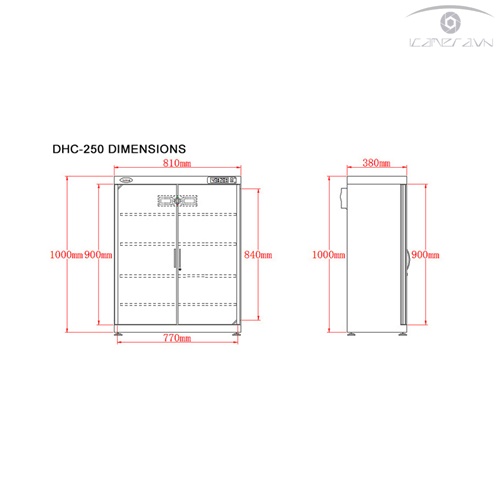 Tủ chống ẩm chuyên dụng Digi-Cabi DHC-250