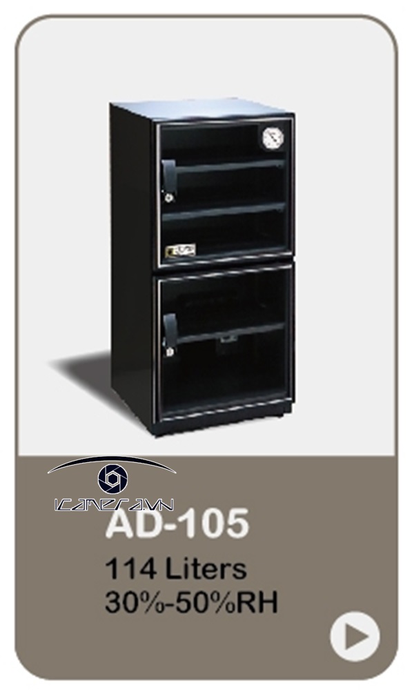 Tủ chống ẩm Eureka AD-105 chất lượng dành cho máy quay,máy ảnh