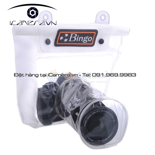 Túi chống nước cho máy ảnh Nikon Canon ống kính khẩu dài Bingo WB-201