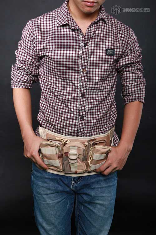 Túi đeo hông đựng dụng cụ 4 ngăn Waist Belt Bag WB-301