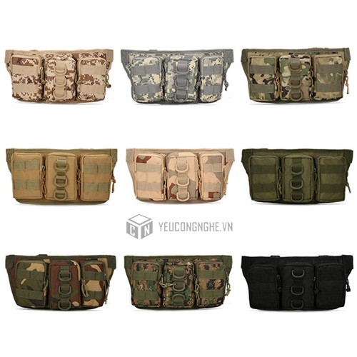 Túi đeo hông đựng dụng cụ 4 ngăn Waist Belt Bag WB-301