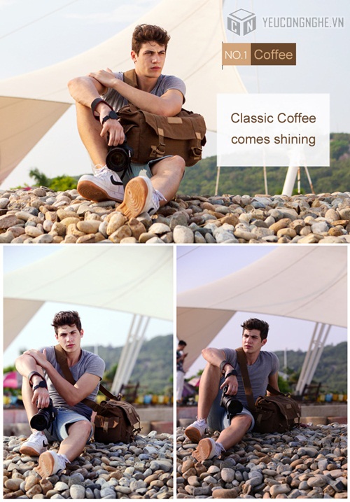 Túi máy ảnh DSLR đeo vai Camera bag Caden F1 chính hãng