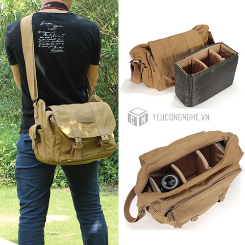 Túi máy ảnh DSLR đeo vai Camera bag Caden F1 chính hãng