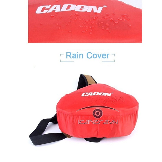 Túi máy ảnh Canon, Nikon hãng Caden K1 khoác vai màu xanh