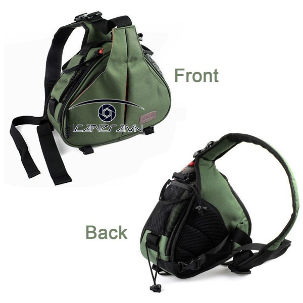 Túi máy ảnh Canon, Nikon hãng Caden K1 khoác vai màu xanh