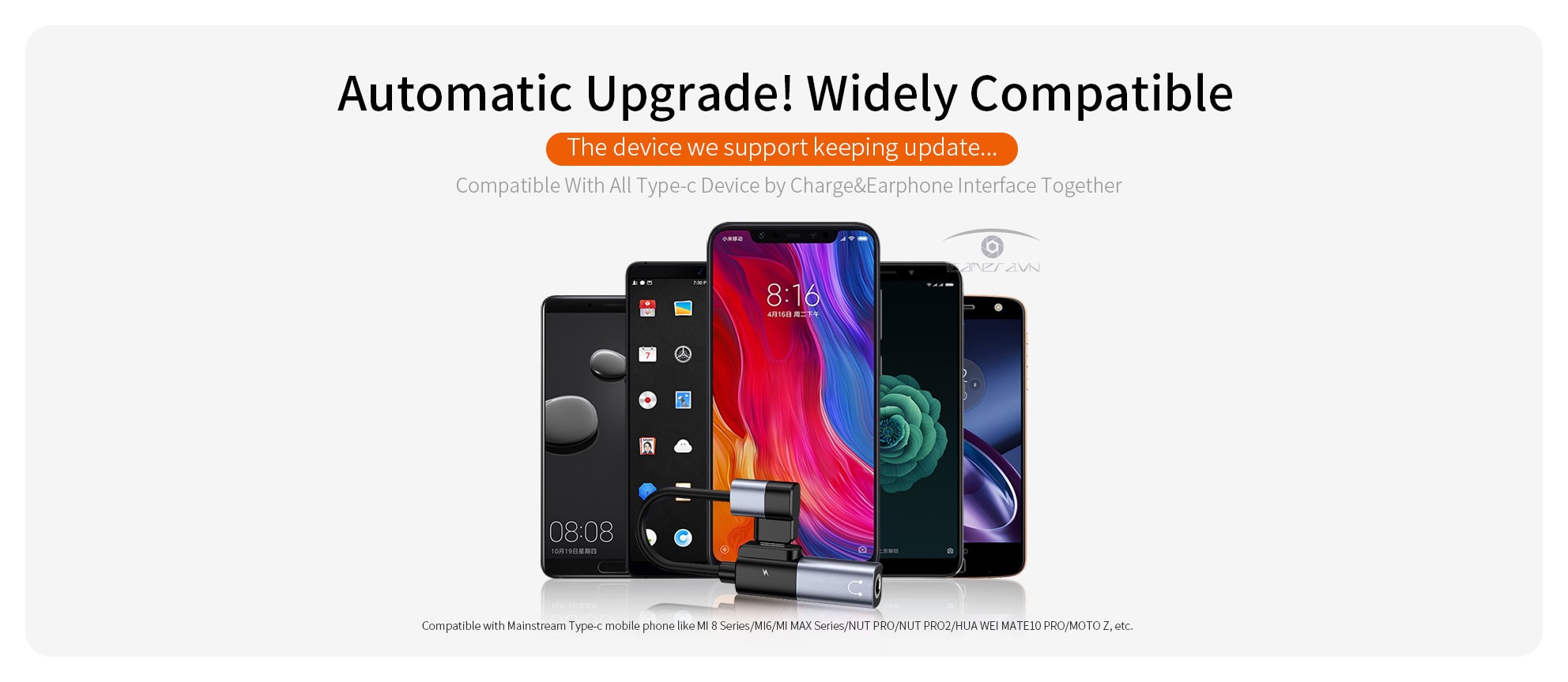 Cáp chuyển đổi Type-C thiết bị ra cổng sạc Type-C và jack cắm tai nghe 3.5mm audio female Joyroom S-M361