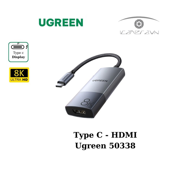 Cáp chuyển USB Type C to HDMI 2.1 hỗ trợ 8K@60Hz Ugreen 50338